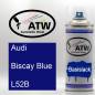 Preview: Audi, Biscay Blue, L52B: 400ml Sprühdose, von ATW Autoteile West.